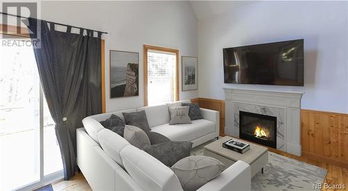 2840 Route 127 Unit# 7, Bayside, NB - Indoor Photo Showing Living Room With Fireplace