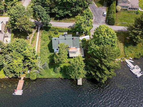 Aerial photo - 48 Ch. Gobeille, Saint-Sauveur, QC - Outdoor With Body Of Water With View