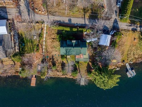 Aerial photo - 48 Ch. Gobeille, Saint-Sauveur, QC - Outdoor With Body Of Water