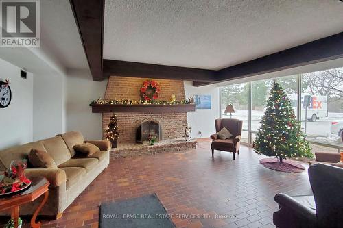 #1605 -225 Harvard Pl N, Waterloo, ON - Indoor Photo Showing Living Room With Fireplace
