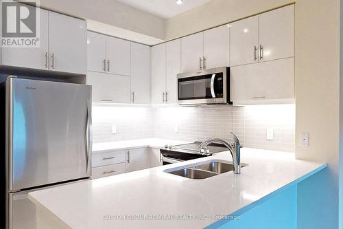 221 - 39 Annie Craig Drive, Toronto, ON - Indoor Photo Showing Kitchen With Double Sink With Upgraded Kitchen