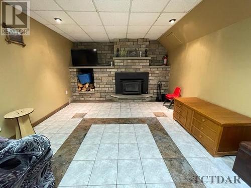 924006 North Quarry Rd, Harley Twp., ON - Indoor Photo Showing Living Room With Fireplace