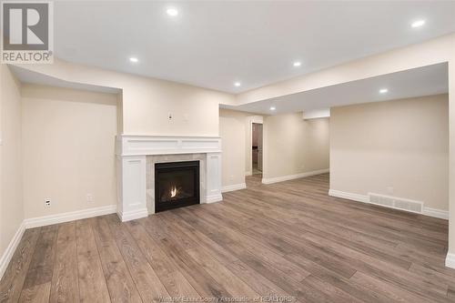 53 Belleview Unit# Lower, Kingsville, ON - Indoor With Fireplace