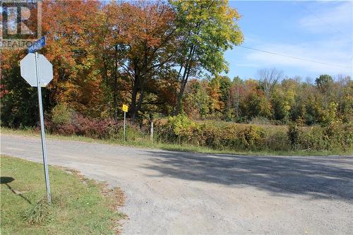 Looking northeast at corner of lot opposite stop sign at southermost portion of Holmes Rd - Scott Road, Cardinal, ON 