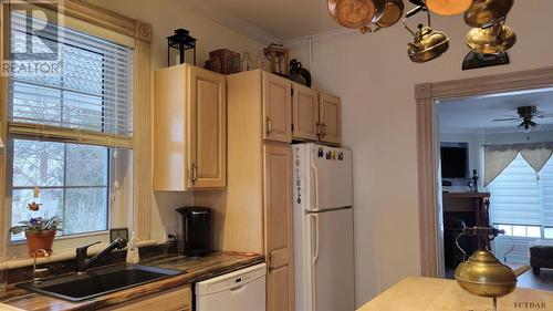 112 May St, Temiskaming Shores, ON - Indoor Photo Showing Kitchen With Double Sink