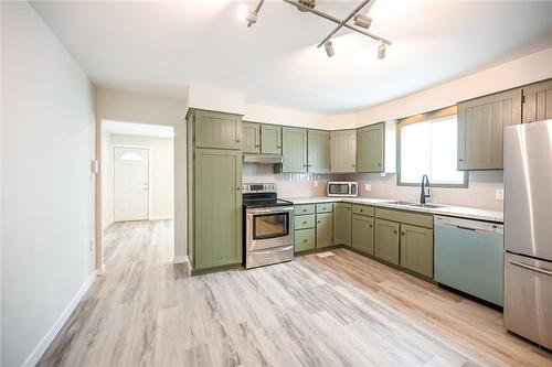 43 Mahony Avenue|Unit #1, Hamilton, ON - Indoor Photo Showing Kitchen With Double Sink