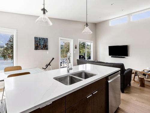 7050 Sha-Elum Dr, Lake Cowichan, BC - Indoor Photo Showing Kitchen With Double Sink