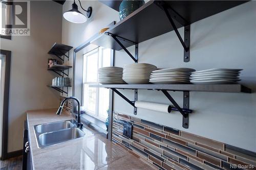 326 Ch De La Grande-Riviere, Saint-Léonard, NB - Indoor Photo Showing Kitchen With Double Sink