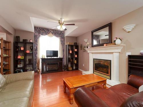 1927 Sage Place, Merritt, BC - Indoor Photo Showing Living Room With Fireplace
