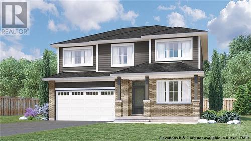 illustration of model home, remaining photos are actual property available for sale - 825 Gamble Drive, Russell, ON - Outdoor With Facade