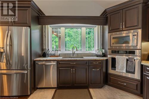 3 Teddy Bear Lane, South Bruce Peninsula, ON - Indoor Photo Showing Kitchen With Stainless Steel Kitchen