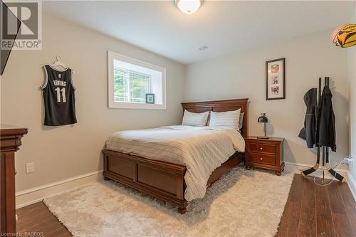 Fourth bedroom on the lower level. - 3 Teddy Bear Lane, South Bruce Peninsula, ON - Indoor Photo Showing Bedroom