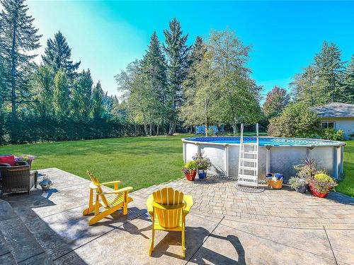 5069 Mitchell Rd, Courtenay, BC - Outdoor With Above Ground Pool With Backyard