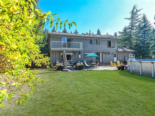 5069 Mitchell Rd, Courtenay, BC - Outdoor With Above Ground Pool With Deck Patio Veranda