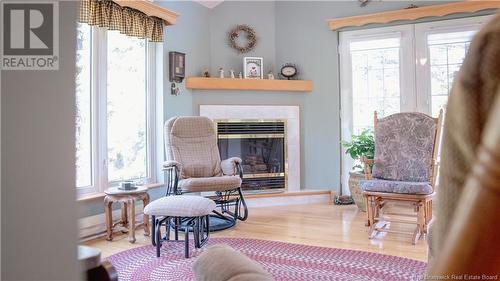 81 Rue Melanie, Drummond, NB - Indoor Photo Showing Living Room With Fireplace