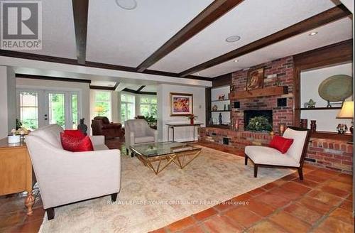 52 Beaufort Hills Road, Richmond Hill, ON - Indoor Photo Showing Living Room With Fireplace