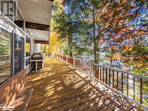 Front deck - 399 Horseshoe Lake, Seguin, ON - Outdoor With Deck Patio Veranda With Exterior