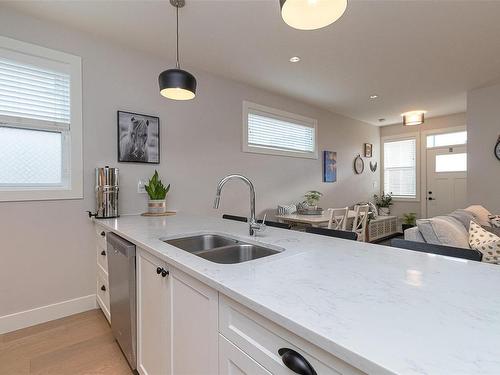 8-2369 Malaview Ave, Sidney, BC - Indoor Photo Showing Kitchen With Double Sink