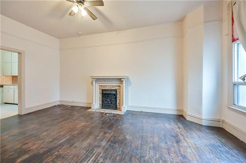 30 Cannon Street W, Hamilton, ON - Indoor Photo Showing Living Room With Fireplace