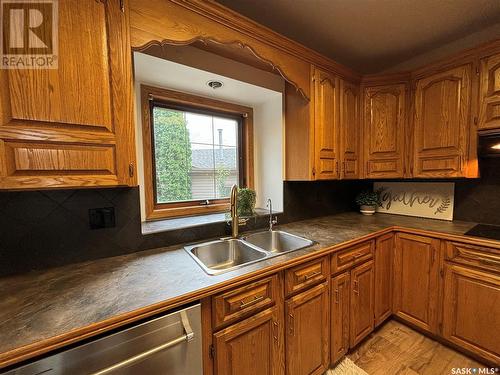 116 Morrison Drive, Yorkton, SK - Indoor Photo Showing Kitchen With Double Sink