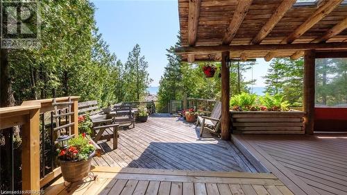 Come sit and relax - 110 Hobson'S Harbour Drive, Northern Bruce Peninsula, ON - Outdoor With Deck Patio Veranda