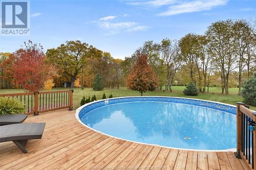 10989 River Line, Chatham-Kent, ON - Outdoor With Above Ground Pool With Backyard