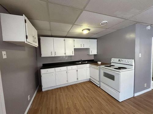 220 Second Street, Rainy River, ON - Indoor Photo Showing Kitchen With Double Sink