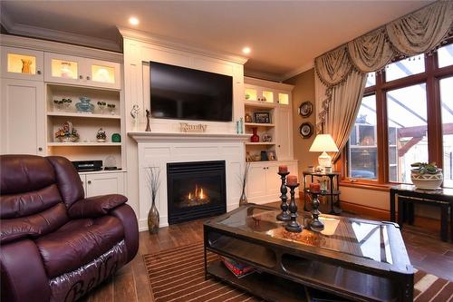 85 Unity Side Road, Caledonia, ON - Indoor Photo Showing Living Room With Fireplace