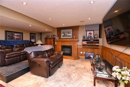 85 Unity Side Road, Caledonia, ON - Indoor With Fireplace