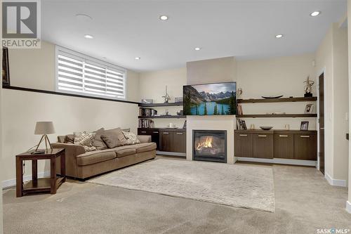 5266 Aviator Crescent, Regina, SK - Indoor With Fireplace