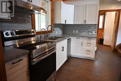 7988 China Valley Road, Falkland, BC - Indoor Photo Showing Kitchen With Double Sink