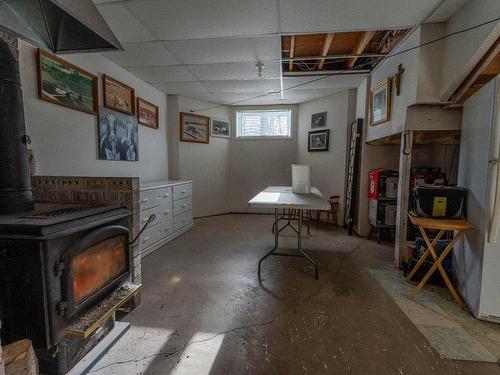 Sous-sol - 684Z 8E Rang, Saint-Théodore-D'Acton, QC - Indoor Photo Showing Basement With Fireplace