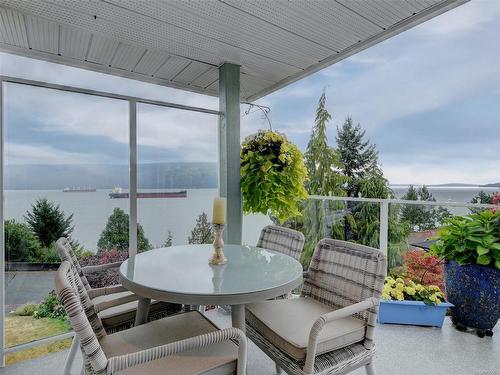 3717 Marine Vista, Cobble Hill, BC - Outdoor With Body Of Water With Deck Patio Veranda With Exterior