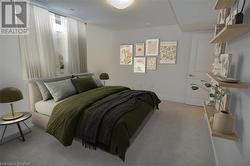 Lower Level Bedroom Virtual Stage - 