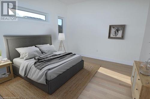 Virtual Staging Master Bedroom - 325 6Th Avenue W, Owen Sound, ON - Indoor Photo Showing Bedroom