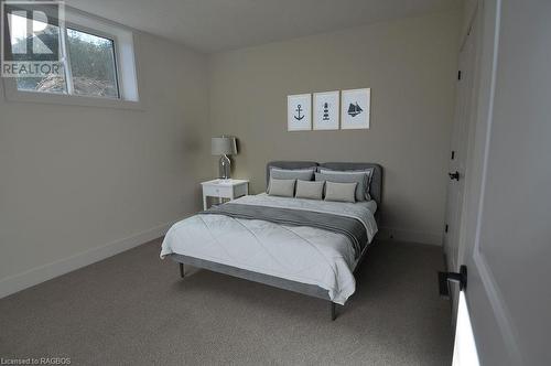 Virtual Staging Lower Level Bedroom - 325 6Th Avenue W, Owen Sound, ON - Indoor Photo Showing Bedroom