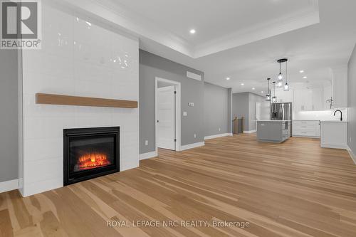 265 Lancaster Drive, Port Colborne, ON - Indoor Photo Showing Living Room With Fireplace