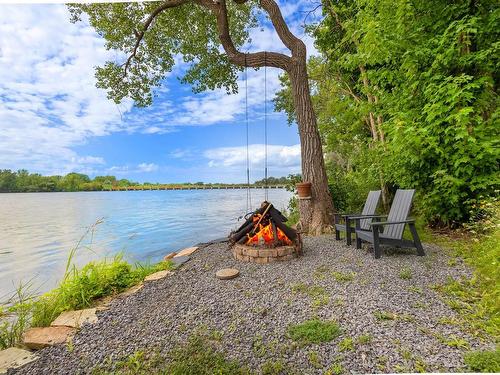 Backyard - 2727 Ch. Des Patriotes, Richelieu, QC - Outdoor With Body Of Water With View