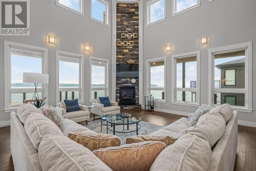 8 Oceans Edge, Portugal Cove-St Philips, NL - Indoor Photo Showing Living Room With Fireplace