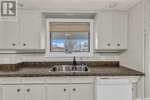 313 Main Street, Wilkie, SK - Indoor Photo Showing Kitchen With Double Sink