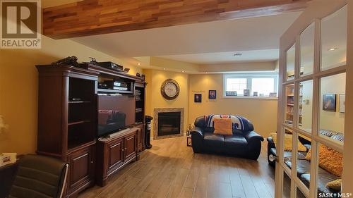 408 5Th Street E, Wilkie, SK - Indoor With Fireplace