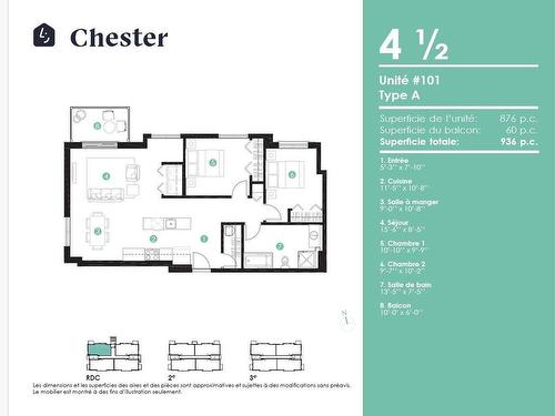 Drawing (sketch) - 101-80 Rue Janine-Sutto, Cowansville, QC - Other