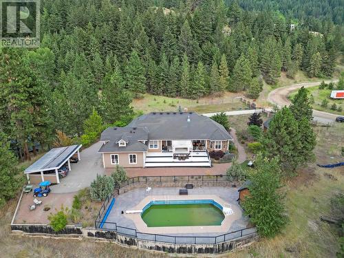 5610 Oyama Lake Road, Lake Country, BC - Outdoor With In Ground Pool With Deck Patio Veranda With View
