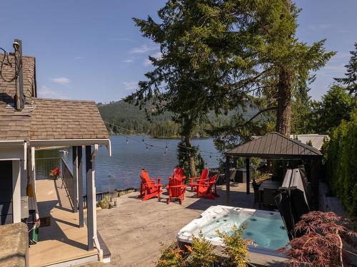 1925 West Shawnigan Lake Rd, Shawnigan Lake, BC - Outdoor With Body Of Water With Deck Patio Veranda