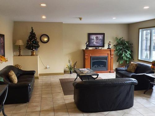 Common room - 314-253 Mtée Sanche, Boisbriand, QC - Indoor Photo Showing Living Room With Fireplace