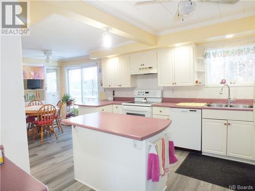 570 Route 390, Rowena, NB - Indoor Photo Showing Kitchen With Double Sink