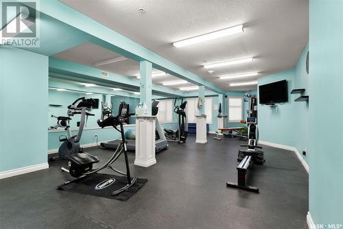 115 5303 Universal Crescent, Regina, SK - Indoor Photo Showing Gym Room