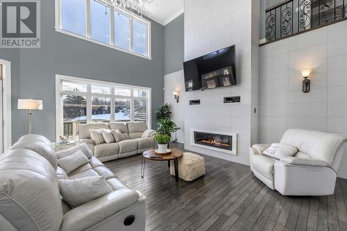 15 Oceans Edge, Portugal Cove-St Philips, NL - Indoor Photo Showing Living Room With Fireplace