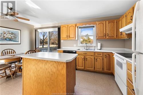2300 Acadie Rd, Cap Pele, NB - Indoor Photo Showing Kitchen With Double Sink