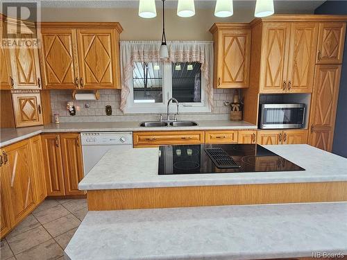105 Chemin Saint-Andre, Saint-André, NB - Indoor Photo Showing Kitchen With Double Sink